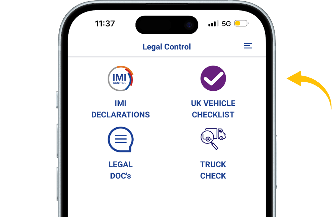 When in the app, press the VEHICLE CHECKLIST button.