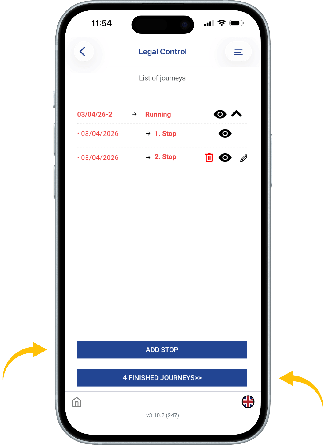 You will see at the top of the screen that the text is in red.
