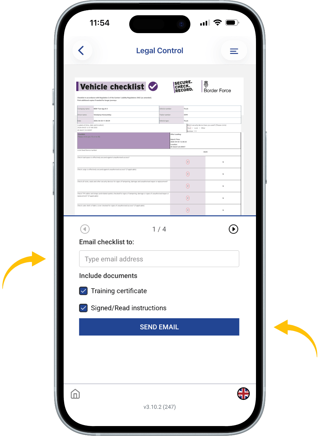 If you have pressed the eye icon, you will see this screen.