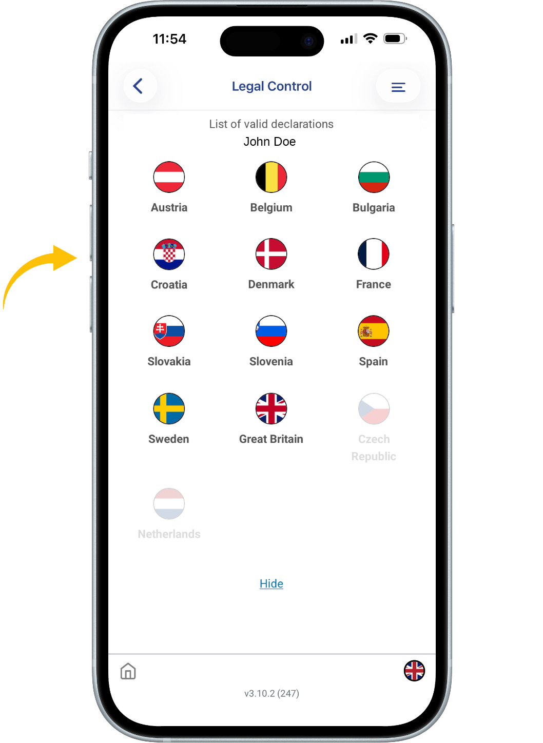 valid the IMI declarations for
