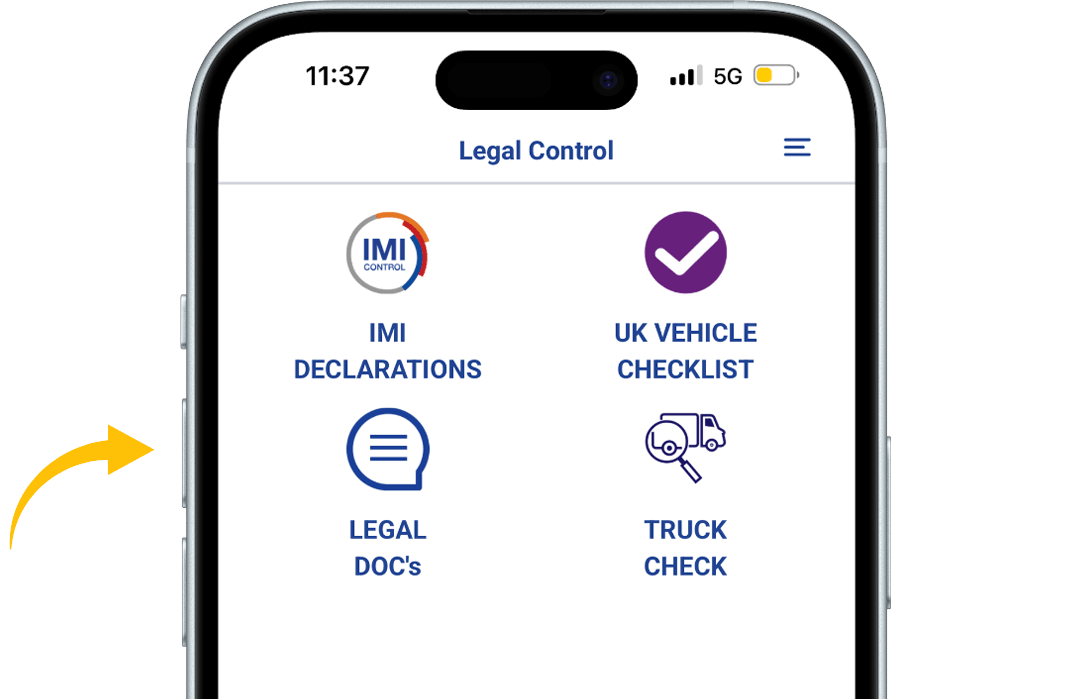 When you’re in the app, press the LEGAL DOC’S button.