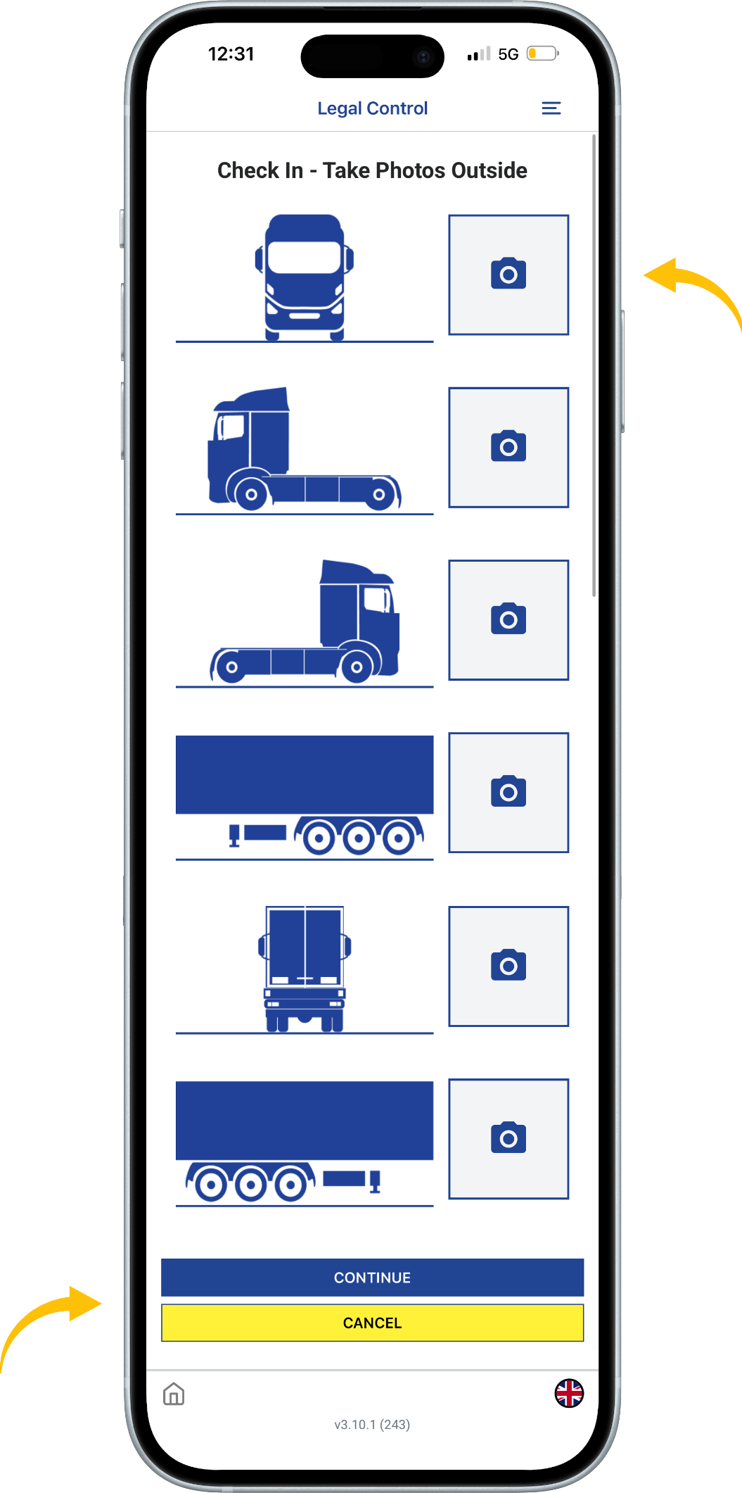 Take photos of your selected setup from all required angles.