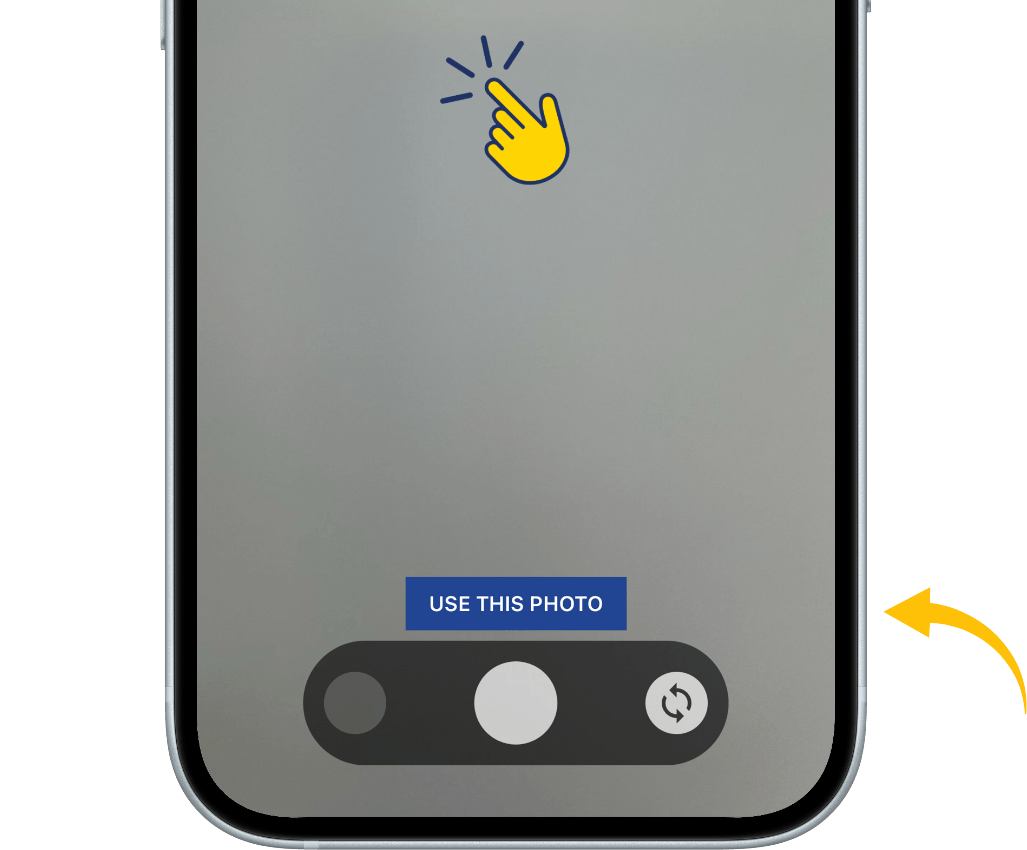 After taking a photo, tap and hold the screen to mark any damage.