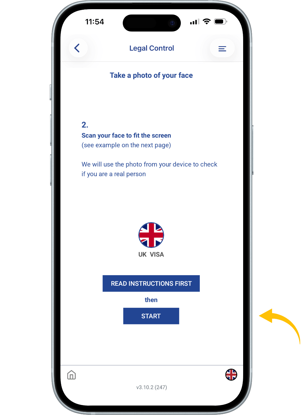 We need a photo of your face for identity verification